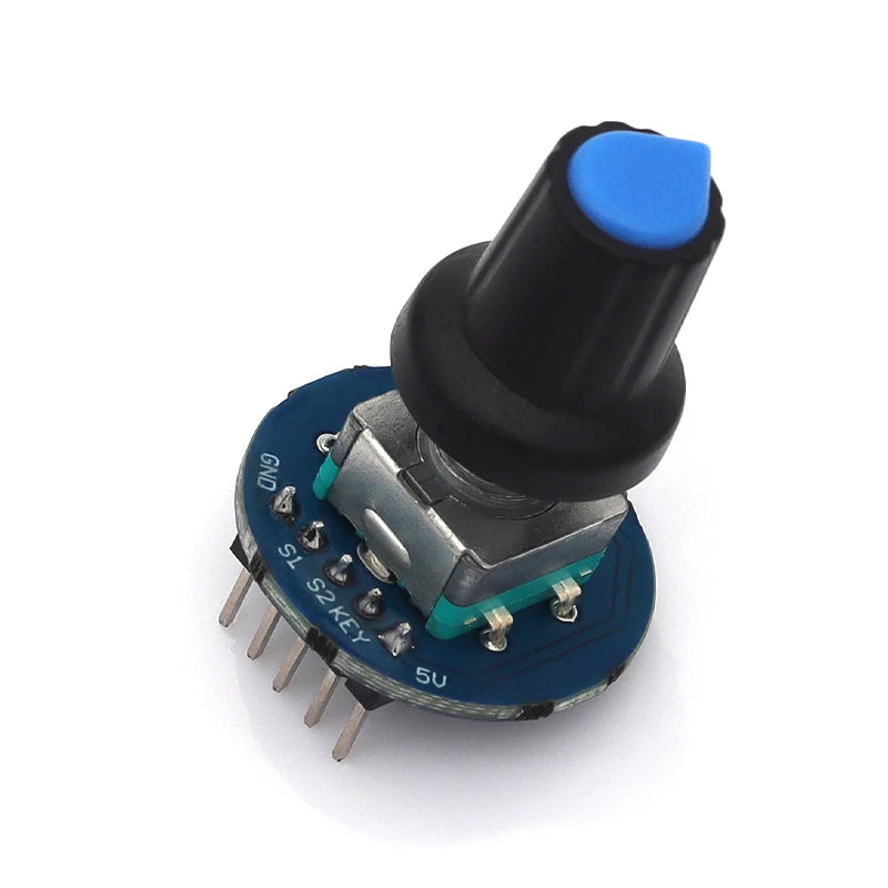 MGQH 360 Degrees Rotary Encoder Module For Arduino Brick Sensor Switch Development Board KY-040 With Pins