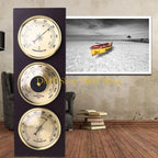 D84F Set Wall Mounted Thermometer Barometer Hygrometer for Household