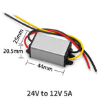 24V to 12V 1A-60A Power Converter DC Step Down 24 Volt to 12 Volt Buck Module Buck Regulator Voltage Transformer