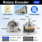 Rotary Absolute Encoder single-turnRS485 SSI CAN Power-Off Memory Angle Sensor for Equipment Waterproof