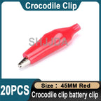 20Pcs Crocodile type Clip 28MM 35MM 45MM Testing Probe Mini Alligator Test Clips Sheath clip, Small battery wire power clip