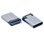 10PCS USB 3.1 Type-C Connector Male Socket Receptacle Adapter to Solder Wire & Cable 24 Pins Support PCB Board
