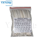 Resistor kit 0201 0402 0603 0805 1206 smd Resistor package 50values*25PCS=1250PCS 1% Sample Kit Resisor 1ohm 47ohm 1kohm 10kohm