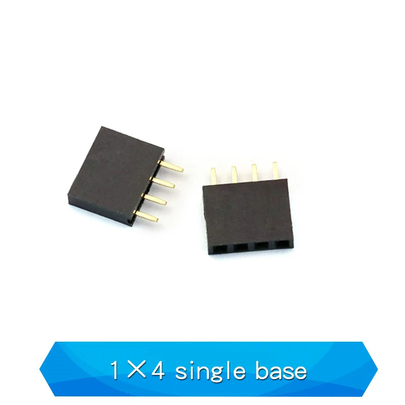 10PCS 2.54mm Pitch Single Row Female 2~13P PCB Socket Board Pin Header Connector Strip Pin Header