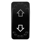 12V/24V Waterproof DPDT Momentary Rocker Switch ON-OFF-ON Arrows Winch In/Out Up/Down Toggle for Jeep, Dump Trailer, Truck, Boat