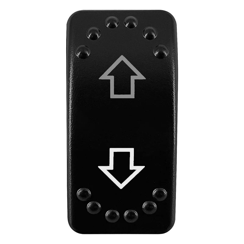 12V/24V Waterproof DPDT Momentary Rocker Switch ON-OFF-ON Arrows Winch In/Out Up/Down Toggle for Jeep, Dump Trailer, Truck, Boat