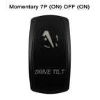 CUSTOM Dual RED Led Laser Etched Rocker Switch ON-OFF ON-OFF-ON (SPST DPDT) for ARB/Carling/NARVA 4x4 Caravan Accessories SUV