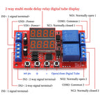 DC 5V 12V 24V 10A Adjustable Time Delay Relay Module LED Digital Timming Relay Timer Delay Trigger Switch Timer Control Switch