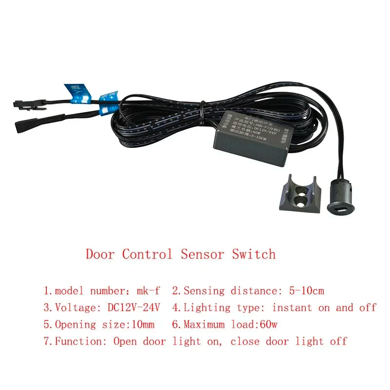 Touch Sensor Switch Hand Sweep Switch 5A 12V-24V IR Motion Sensor Hand Wave Scan Smart LED Closet Cabinet Light/Customized