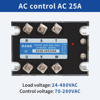SYTH DC-AC 3-32V AC-AC 70-280V Three Phase SSR Solid State Relay 3P SSR Module 10A 25A 40A 60A 80A 100A 120A
