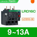 Schneider Thermal Overload Relay LRD12C LRD16C LRD21C LRD32C Relay Three-Pole Thermal Magnetic Trip 10A LC1D Overload Protection