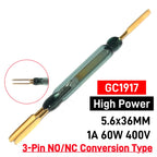 High Power SPDT Reed Switch 3 Pin 120V 127V 220V 230V 250V 400V 500V Voltage Normally Open/Closed NO/NC Magnetic Contact Sensor