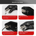 Crimping Tool For Dupont JST MOLEX Terminals,No/Pre Insulated Ferrules,Butt Connectors,Solar & Coax Connectors SN-58B 2549 2546B