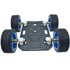 4WD Chassis Smart Robot Car 6V N20 DC Mini Micro Gear Motor Smart Car Kit 4WD Robot Chassis Kits With Encoder Mecanum Wheel Car