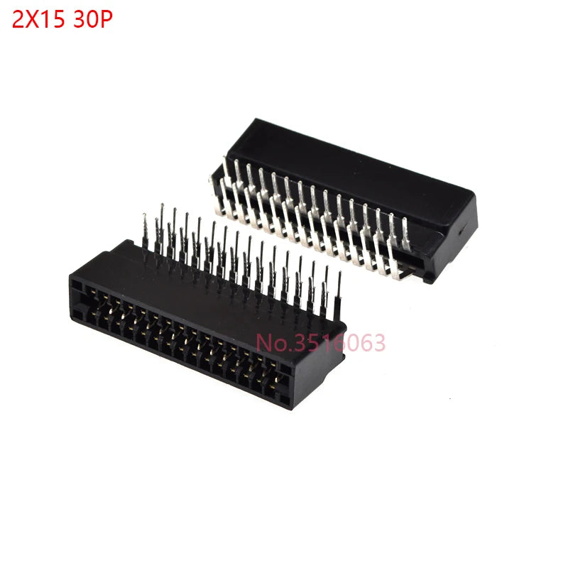 5pcs Right Angle Edge Card Connector Slot 2.54 mm Pitch 8/10/12/16/18/20/28/30/36/40/50/60/72/80/98 Pin PCB Gold Finger Socket