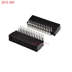 5pcs Right Angle Edge Card Connector Slot 2.54 mm Pitch 8/10/12/16/18/20/28/30/36/40/50/60/72/80/98 Pin PCB Gold Finger Socket