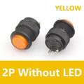 5pcs R16-503 Self-locking Momentary Switch 4Pin Latching Self-reset ON-OFF 16mm Push Button Switch with LED Light