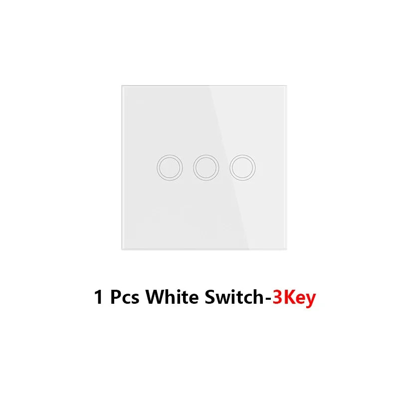 Diese 86 Switch Panel ON/OFF Touch Switch Wireless Light Switch 433Mhz Remote Control ,AC 85V~240V 10A Interruptor for Lighting