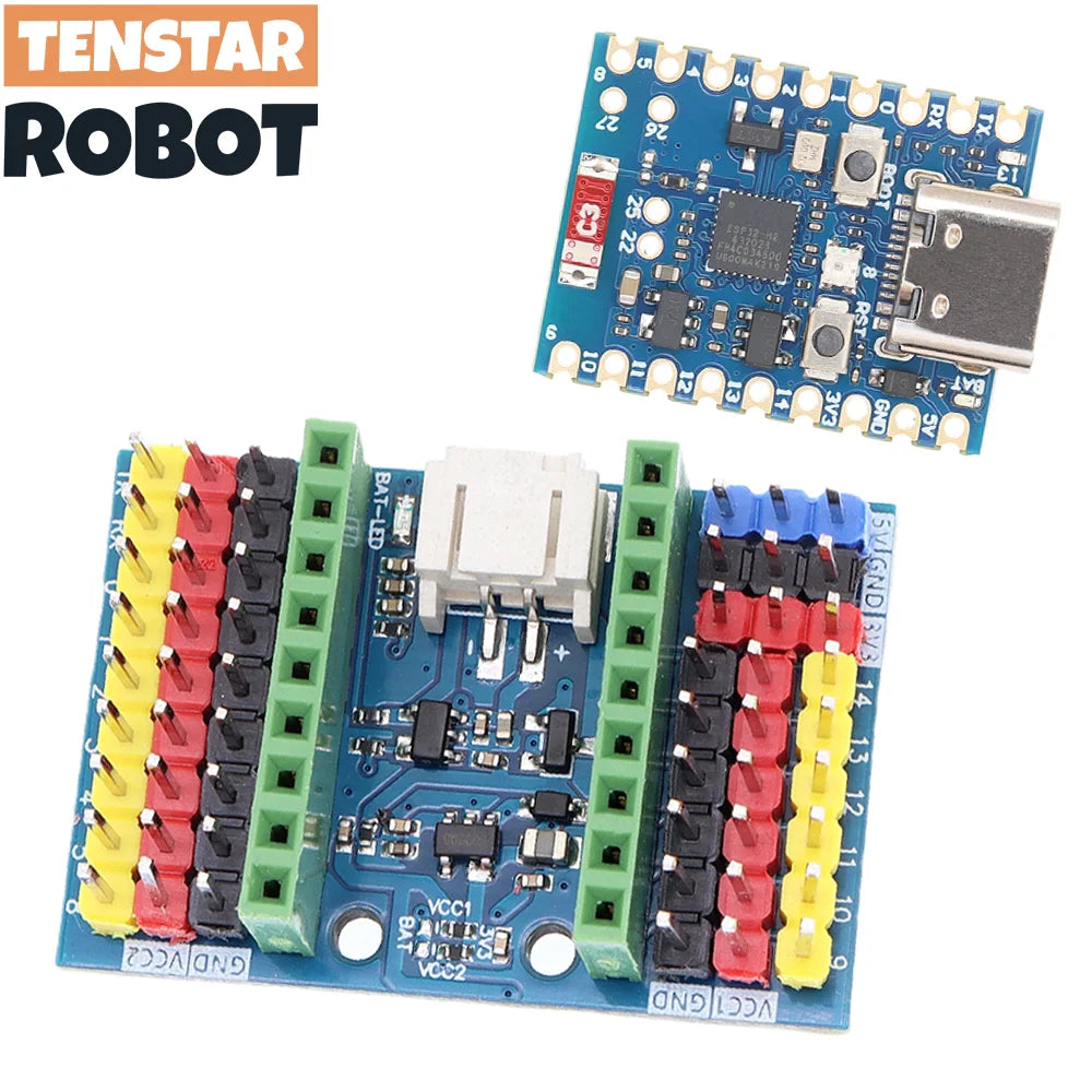 TENSTAR ROBOT ESP32-H2 SuperMini Development Board Bluetooth 5 Microcontroller Programming Learning Board Blue