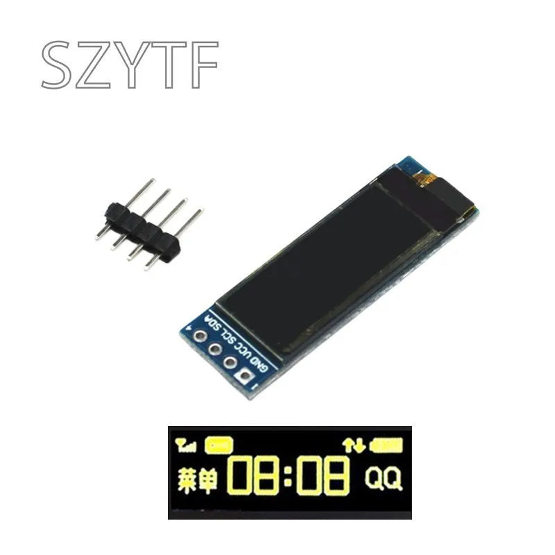 0.91 Inch 128x32 IIC I2C White / Blue OLED LCD Display DIY Module SSD1306 Driver IC DC 3.3V 5V for Arduino