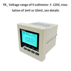 High Precision Isolated Dual Display DC Voltmeter Ammeter Panel Meter, uA Level Detection Threshold Alarm, RS485 Modbus RTU LED