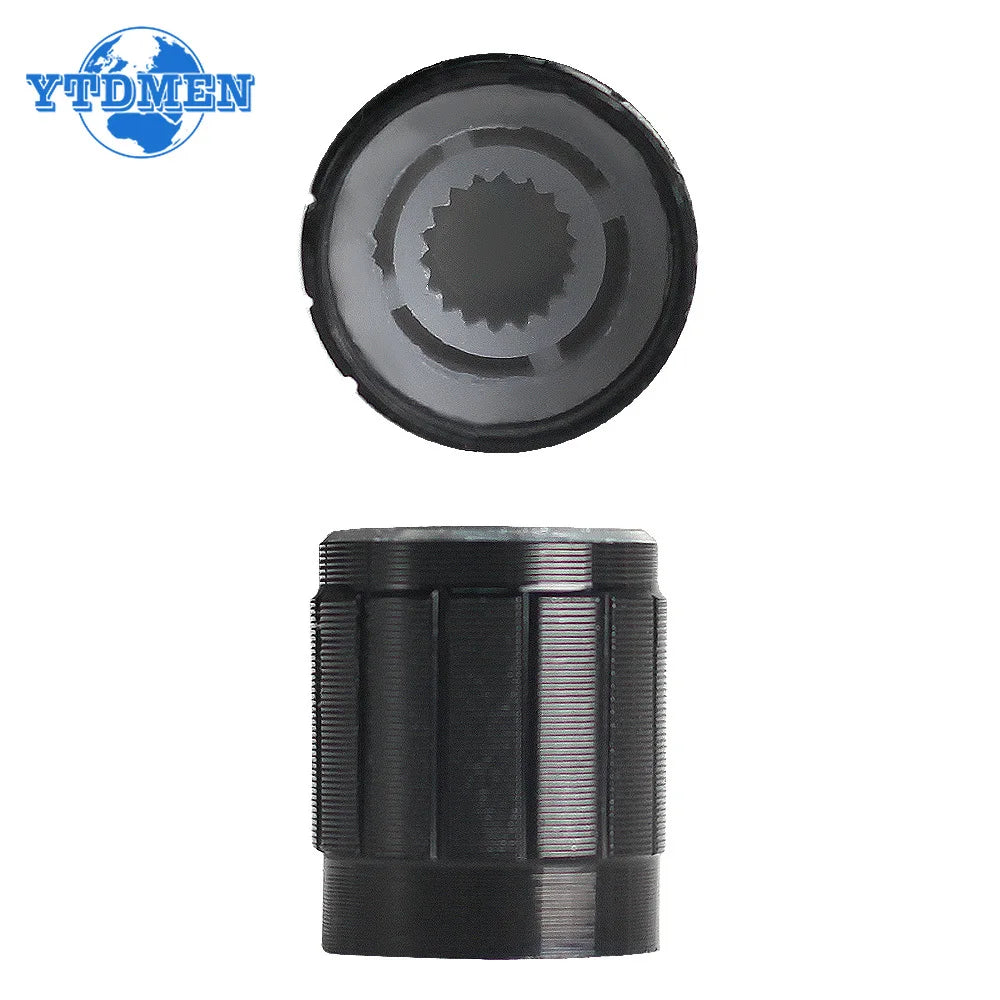 10PCS/Lot Black 6mm Potentiometer Knobs Caps Knurled Shaft  Potentiometer Control Knob Diameter 15mmx17mm Aluminum Switch Knob