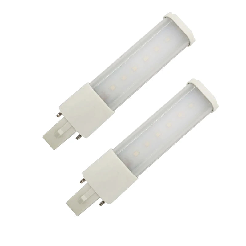 2PC G23 LED Bulb Bar Tube 2Pin 3W 4W 5W CFL PL-S 7W-13W Replacement 110V/220V 3000K/4000K/6000K White G23 Plug Saving Light Lamp