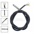 SHT20 SHT30 SHT40 Digital Temperature Sensor 100CM Humidity Sensor Probe Cable Waterproof 304 Stainless Steel Head I2C 3.0MM