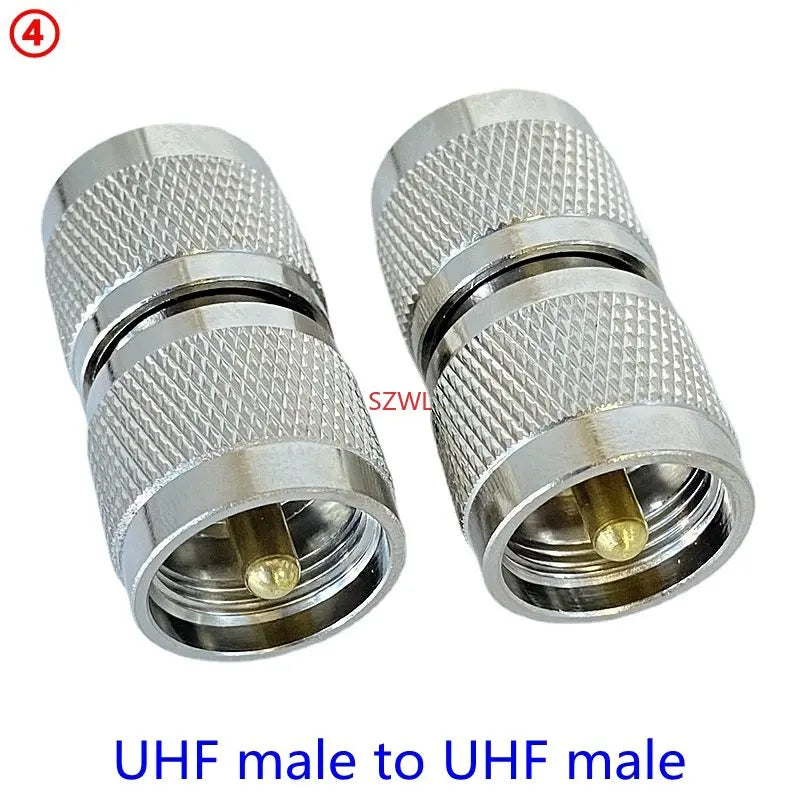 1Pcs SO239 UHF Female Jack To SO239 PL259 UHF Male Female Straight Connector UHF To UHF Female RF Fast Delivery Brass Copper