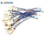4pcs G9 Light Socket Halogen CFL LED Lamp Bulb Base Holder Fixture with 10CM wire CE VDE