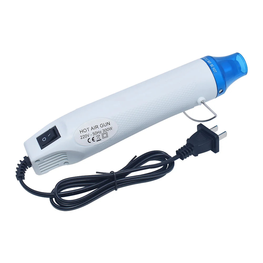 220V DIY Using Heat Gun Electric Power tool hot air 300W temperature Gun with supporting seat Shrink Plastic DIY tool color