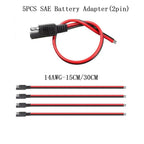 5pcs Below 36v for sae Extension Cord Battery for charger 15/30cm 5PCS Battery for charger Connector High Quality Power