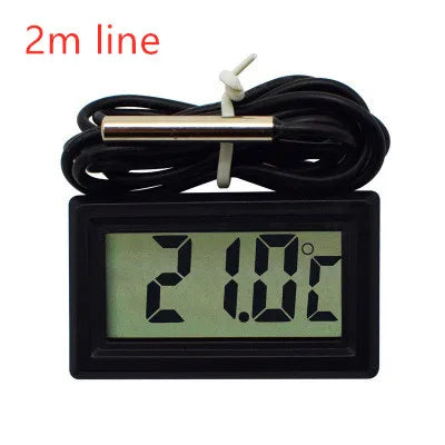 Mini LCD Digital Thermometer with Waterproof Probe Indoor Outdoor Convenient Temperature Sensor for Refrigerator Fridge Aquarium
