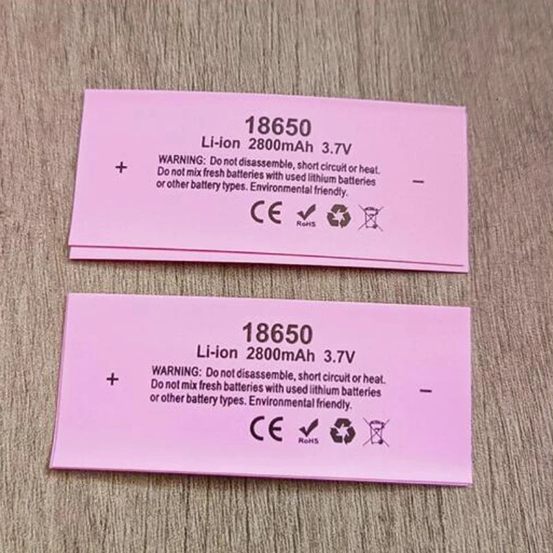 18650 Battery Packaging PVC Heat Shrinkable Film Lithium Battery Insulation Sleeve Shrink Skin Packaging Tube Packaging