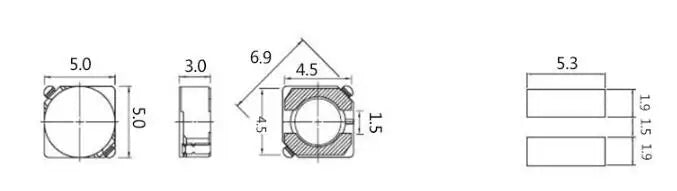 10pcs  Shielded Inductor CDRH3D16/4D28/6D28 2.2/4.7/10/22/33/47UH 100 220 SMD power inductor