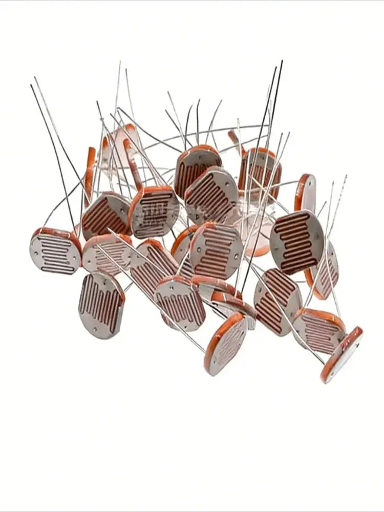 5 Pcs GL12528 Light Sensitive Resistor 12mm Photoresistor 12528 LDR Dependent Resistance GL12 Photo Resistor Item Kit Set