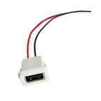 1-10pcs USB 2.0 Female Power Jack USB2.0 2/4Pin Charging Port Connector With PH Cable Electric Terminals wire USB Charger Socket