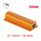 500W RX24 Aluminum Power Metal Shell Case Wirewound Resistor 0.1R ~ 500R 0.1 0.5 1R 2R 4R 5R 8R 10R 12R 50R 100R 200R 500R ohm