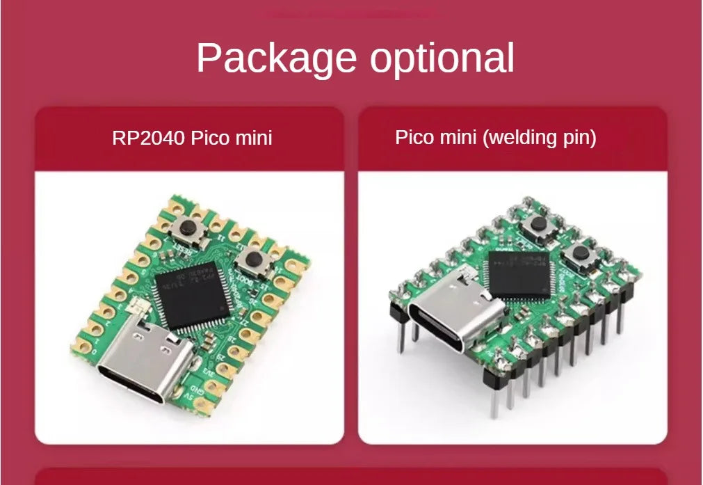 Raspberry PI Pico Mini RP2040-ZERO Microcontroller Development Board RP2040 Dual-core Processor