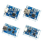 10pcs 5V 1A 18650 Lithium Battery Charging Board PLR TP4056 Lithium Charging Mini/Micro USB Type C Charge Module With Protect