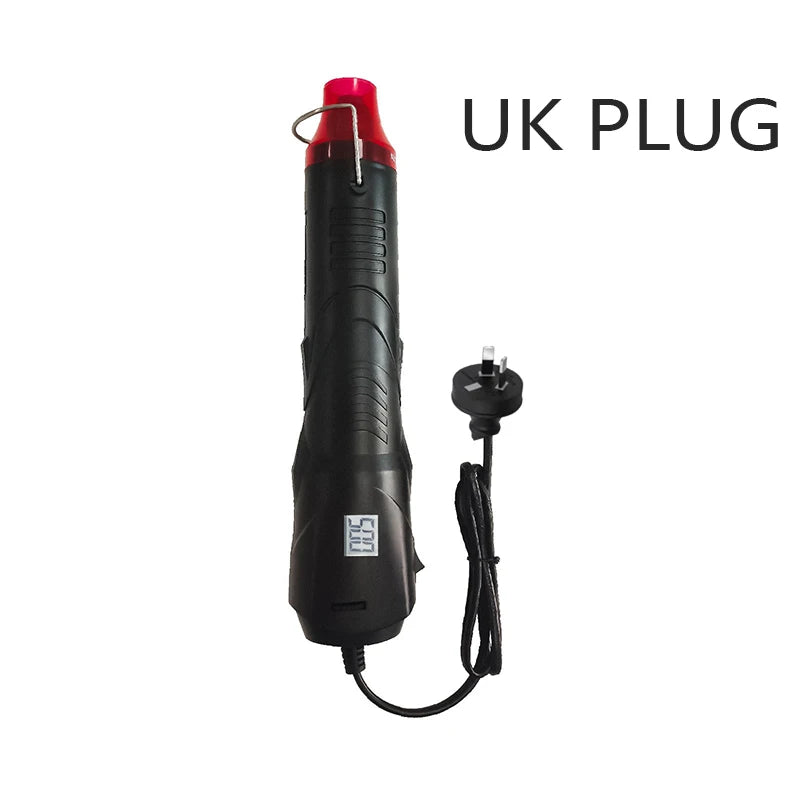 220V HEAT GUN Hot Air Gun Electric Power Temperature Blower 250W Display DIY Craft Embossing Shrink Wrapping PVC Cable Repair