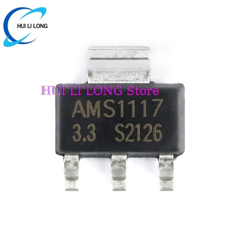 10/50/100pcs AMS1117-3.3 AMS1117 SOT-223 SOT223 Output 3.3V/1A Low Dropout Linear Regulator LDO IC Chip