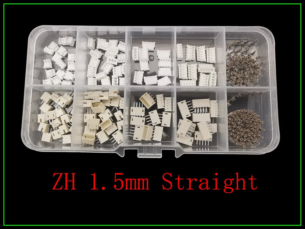 1Box SH 1.0/JST 1.25mm/ZH 1.5mm/PH 2.0mm/SM/SYP/XH 2.54mm/VH 3.96mm Pitch Male Female Housing Terminal Pin Header Wire Connector