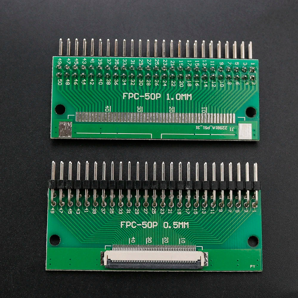 1PC FPC/FFC Adapter Board 0.5mm To 2.54mm Connector Double Row Straight Needle 4/6/8/10/12/14/15/16/18/20/22/24/26/30/34/36 Pin