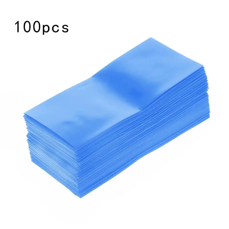 100pcs/lot Lithium Battery Encapsulation Tube 18650 Dedicated Heat Shrink Tubing Skin PVC Shrink Film Battery Cover