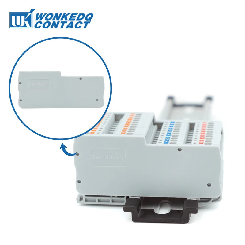 PTIO1.5/S/3 With Ground/LED Module Sensor/Actuator Din Rail Terminal Block Din Rail Electric Connector PTIO 1.5/S/3-PE/LED