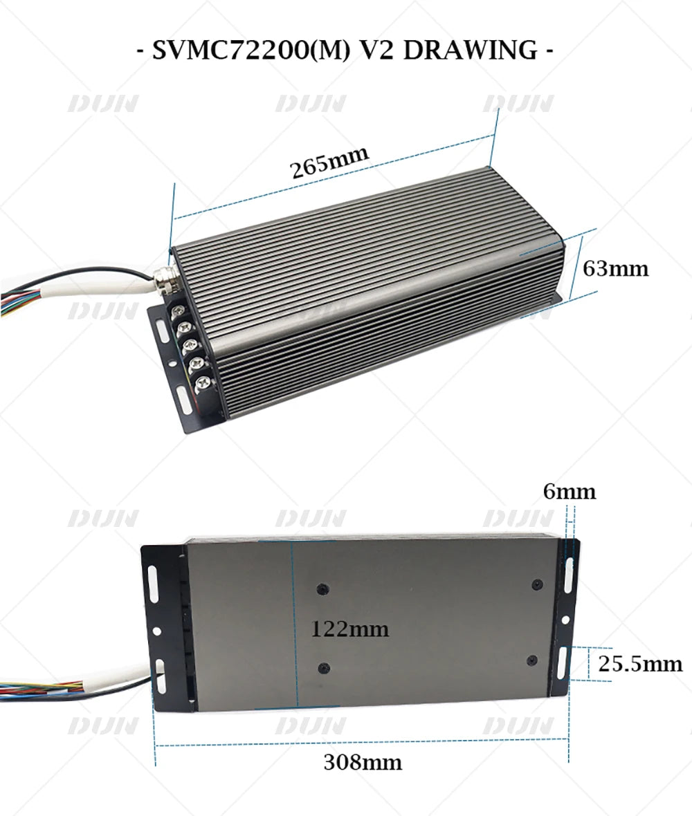 SVMC72200 APT Protocol Sabvoton Controller BLDC with Hall Sensor