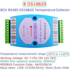 8 DS18B20 Temperature Acquisition Module / RS485 MODBUS RTU Communication Replace WP3066ADAM