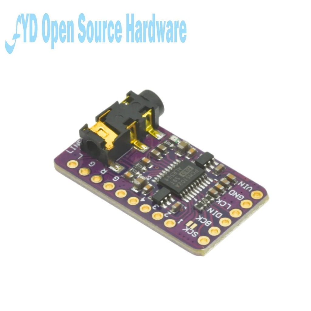 1-10PCS I2S PCM5102 DAC Decoder GY-PCM5102 I2S Player Module For Raspberry Pi PHAT Format Board Digital PCM5102A Audio Board