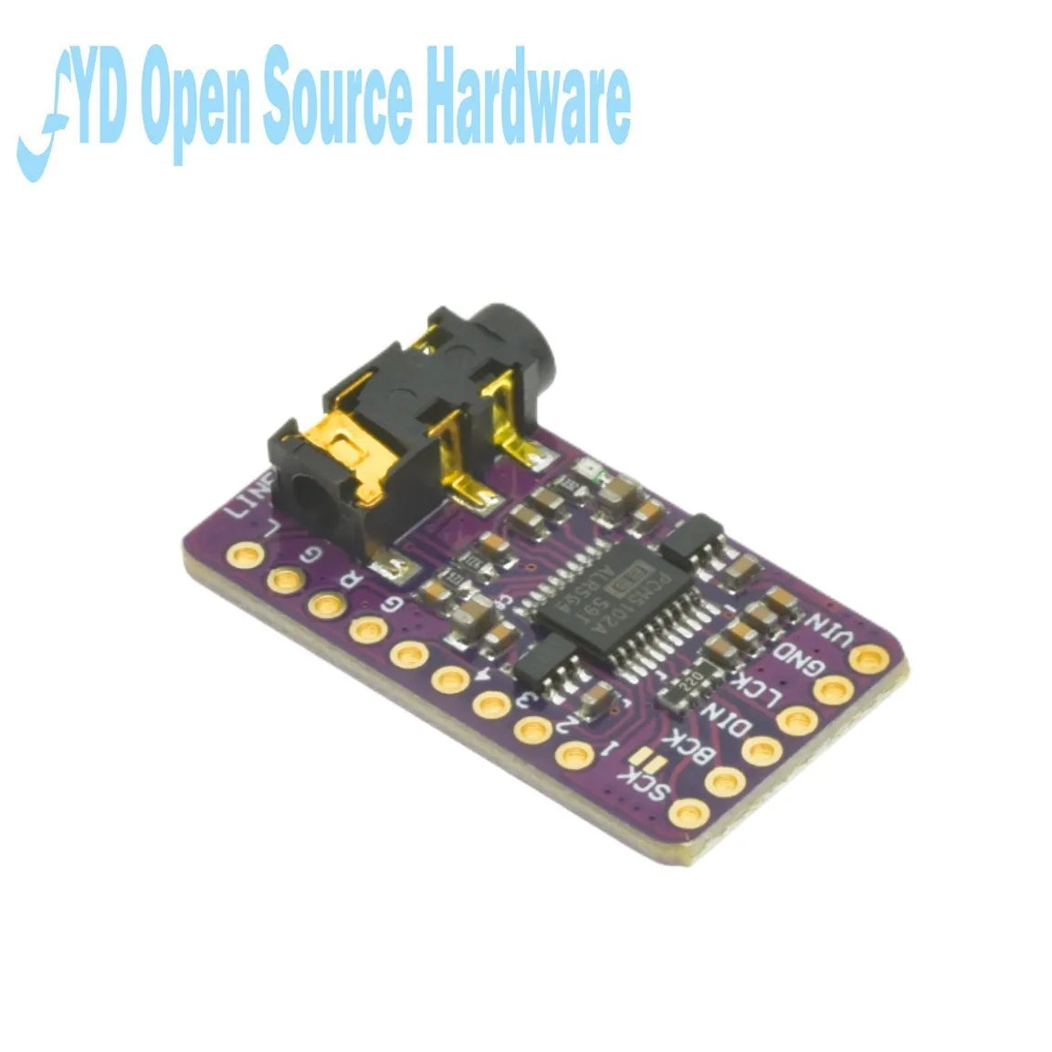 1-10PCS I2S PCM5102 DAC Decoder GY-PCM5102 I2S Player Module For Raspberry Pi PHAT Format Board Digital PCM5102A Audio Board